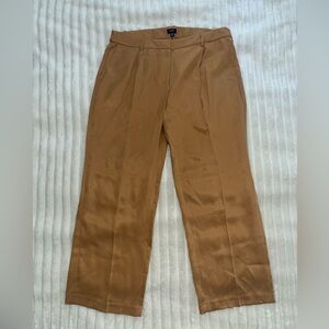 Women’s J Crew Wide-leg Pleated Twill Trouser Pant • 16 Petite